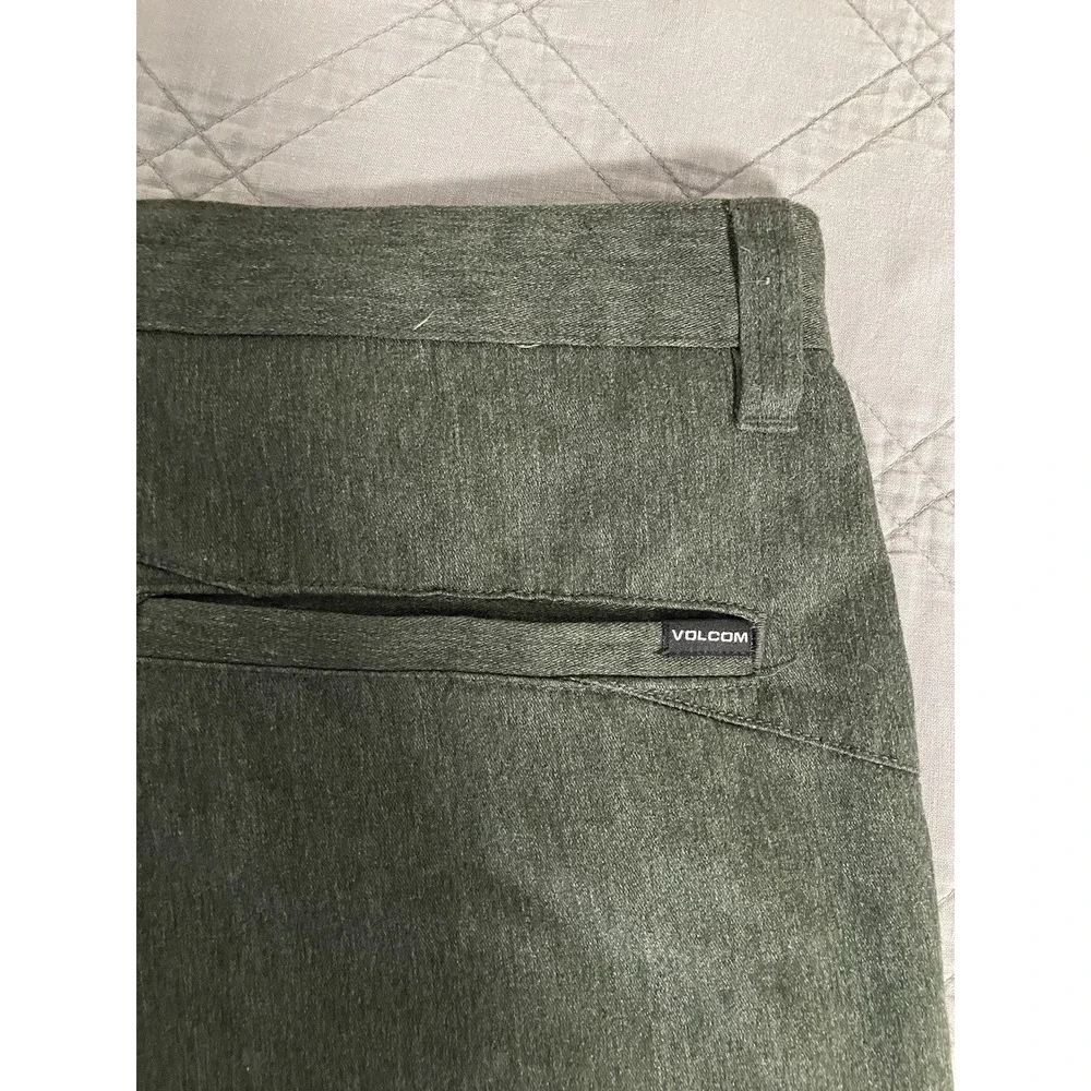 Volcom Pants True To This Mens Size 38‎ Flat Front Chino Dark Gray A11313S1